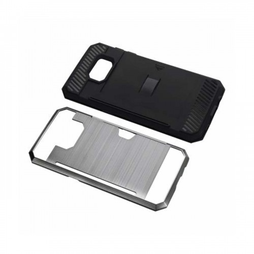 Samsung Galaxy S7 Edge Slim Armor Hybrid Case With Card Holder In Gray